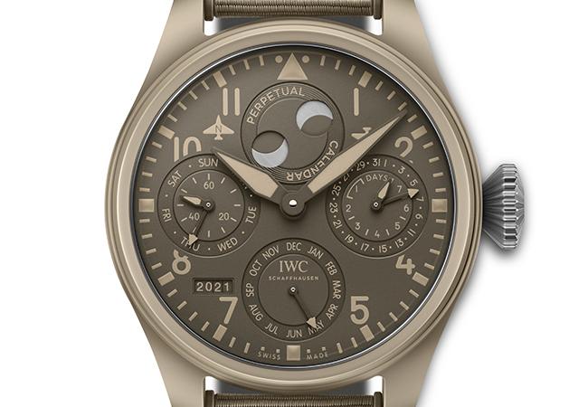 IWC萬國錶大型飛行員Top Gun海軍空戰部隊萬年曆腕錶莫哈韋沙漠特別版