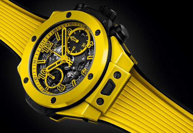 宇舶Big Bang Unico Yellow Magic魔力黃陶瓷計時碼錶