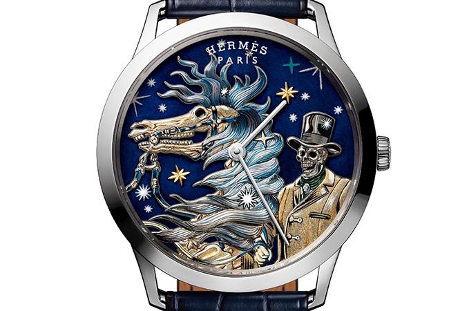 愛馬仕Slim d’Hermès C’est la fête工藝腕錶