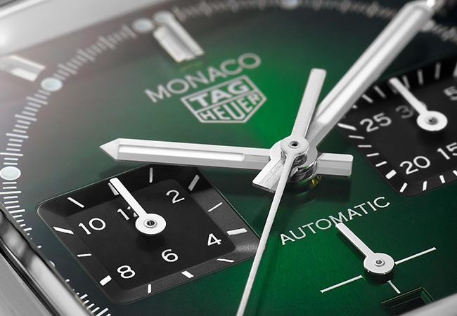 泰格豪雅綠錶面自動腕錶限量版