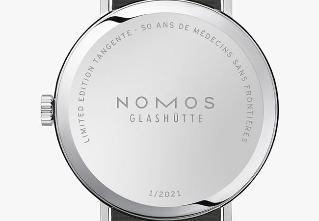 NOMOS推出Tangente 38-50 ans Médecins Sans Frontières腕錶