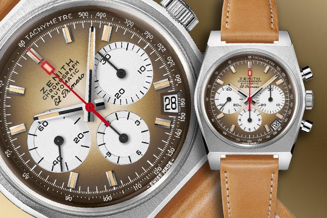 真力時Chronomaster Revival A385 復刻首款煙燻面腕錶