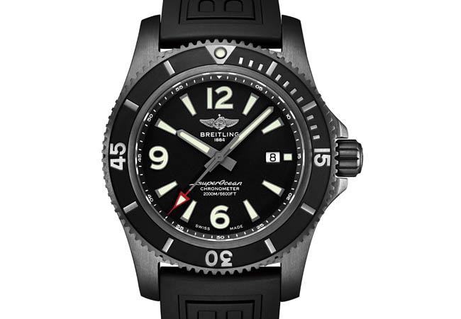 百年靈BREITLING Superocean Automatic 46 Blacksteel 