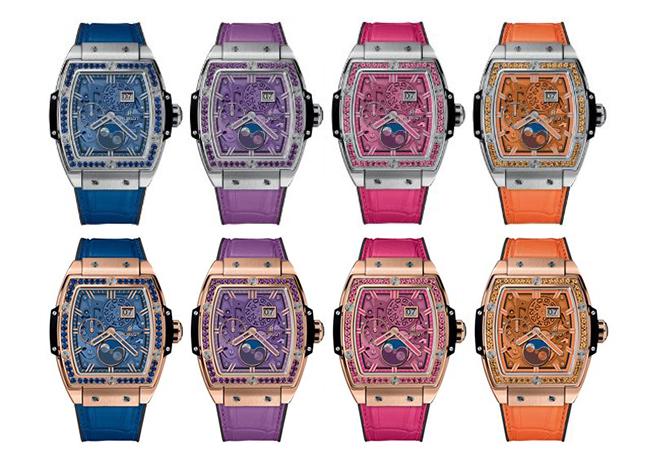 宇舶HUBLOT Spirit Of Big Bang月相彩色寶石腕錶