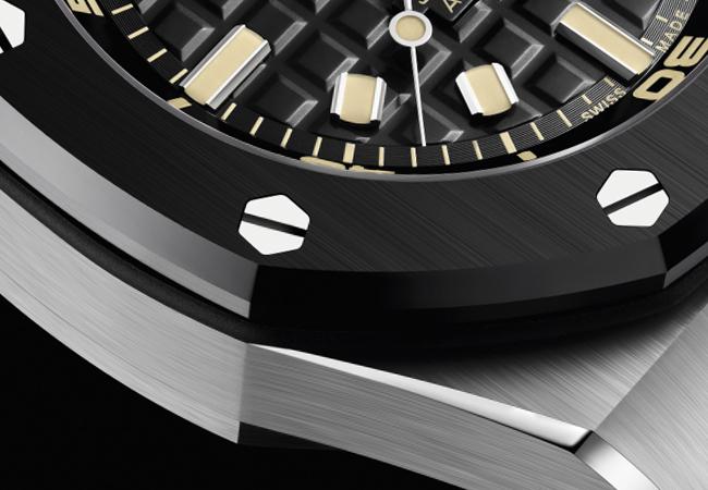 愛彼AUDEMARS PIGUET皇家橡樹離岸型潛水腕錶白金黑色陶瓷限量版 
