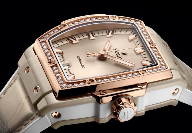 宇舶Hublot Spirit Of Big Bang杏色陶瓷鑽錶