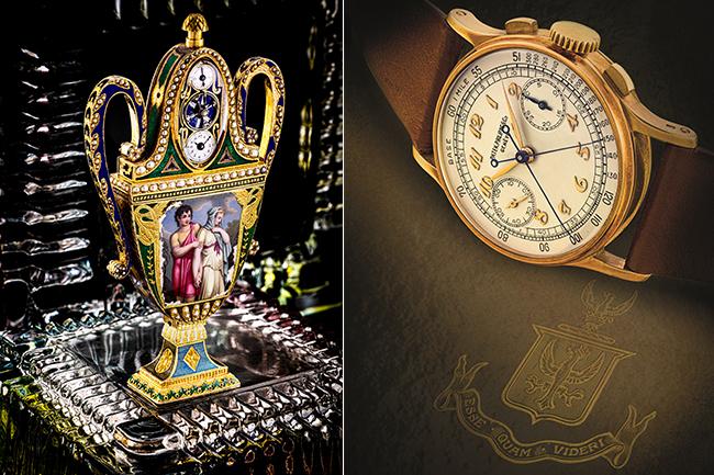 稀有百達翡麗型號1436腕錶、PIGUET & CAPT.雙耳瓶時鐘現身佳士得秋拍2021