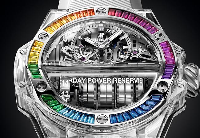 宇舶HUBLOT Big Bang MP-11彩虹藍寶石腕錶