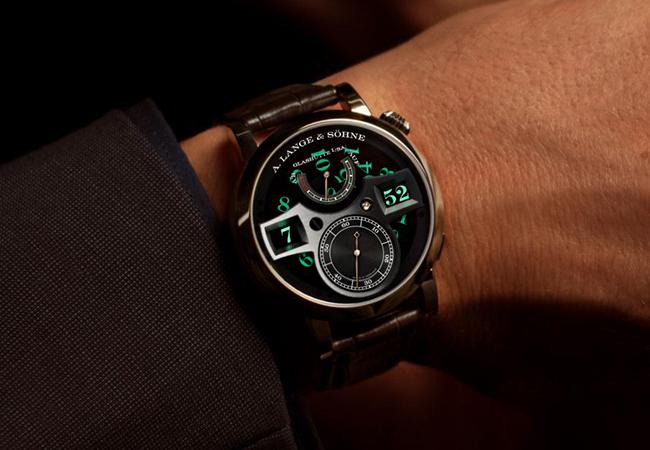 朗格A. LANGE & SÖHNE Zeitwerk Honeygold“Lumen”腕錶
