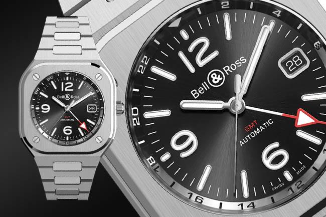 BELL & ROSS BR 05 GMT腕錶 一錶在手兩地時間一目了然