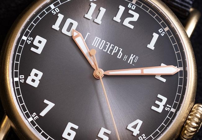 亨利慕時H. Moser & Cie.傳承者“Since 1828”青銅腕錶