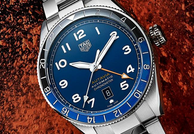泰格豪雅TAG Heuer Autavia 60週年GMT雙時區三針腕錶