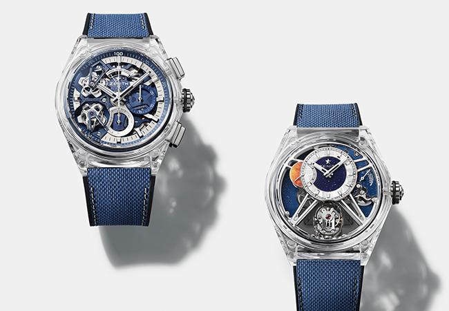 真力時ZENITH Defy 21雙陀飛輪藍寶石腕錶 