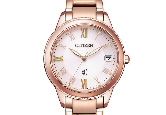 星辰錶CITIZEN xC系列光動能三針全玫瑰金款