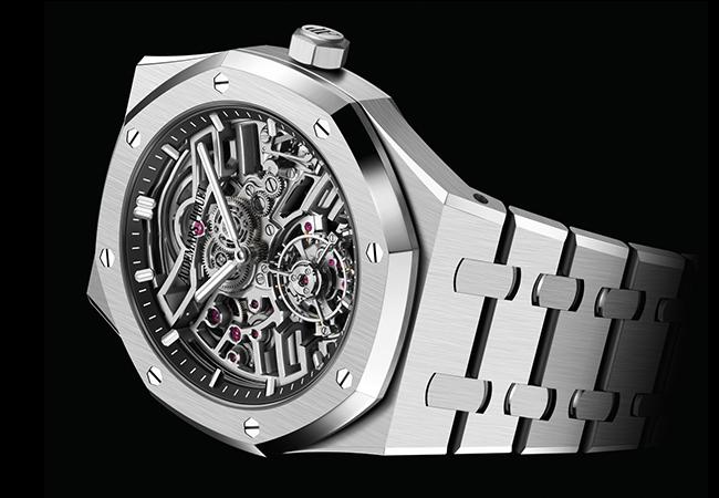 愛彼AUDEMARS PIGUET Royal Oak皇家橡樹系列自動上鍊飛行陀飛輪鏤空腕錶
