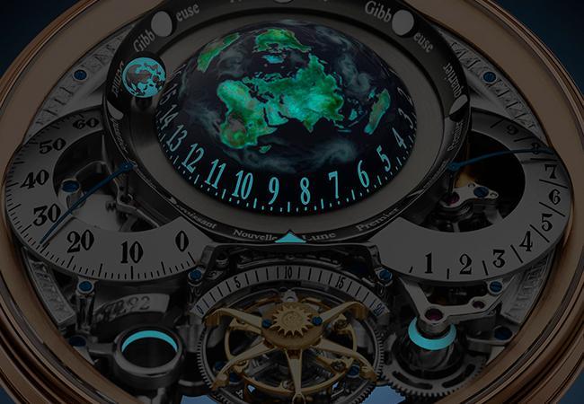 播威BOVET Récital 22 Grand Récital九天動力萬年曆陀飛輪腕錶夜光
