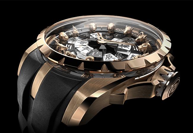 羅杰杜彼Roger Dubuis Excalibur王者系列圓桌騎士十二生肖超級腕錶 