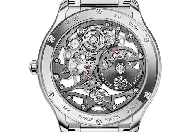 伯爵表PIAGET Polo Skeleton岩石灰鏤空超薄全鑽腕錶