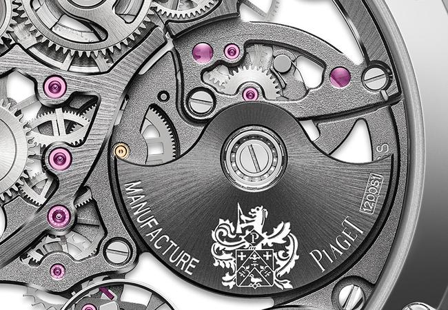 伯爵表PIAGET Polo Skeleton岩石灰鏤空超薄全鑽腕錶