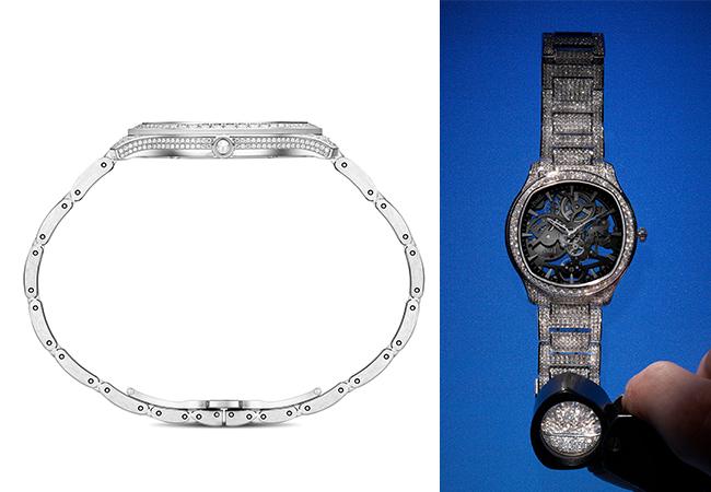 伯爵表PIAGET Polo Skeleton岩石灰鏤空超薄全鑽腕錶