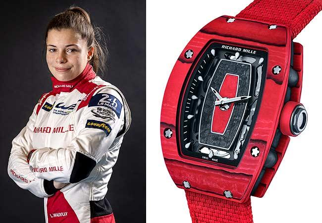 Lilou Wadoux與RM 07-01 Racing Red自動上鍊腕錶