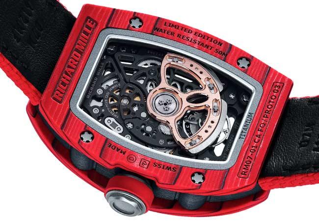 RM 07-01 Racing Red自動上鍊腕錶