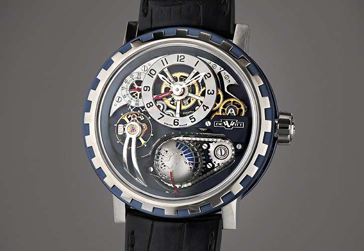 帝威DEWITT Academia Hour Planet 兩地時間腕錶