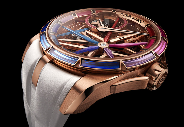 羅杰杜彼ROGER DUBUIS Excalibur Blacklight Spin-Stone Monobalancier王者系列夜光單擺輪腕錶