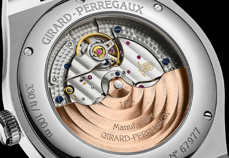 GIRARD-PERREGAUX GP芝柏表Laureato桂冠系列38毫米鑲鑽腕錶