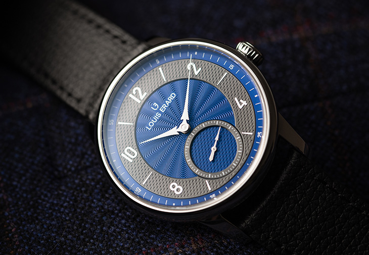 LOUIS ERARD Excellence系列機刻雕花小三針腕錶