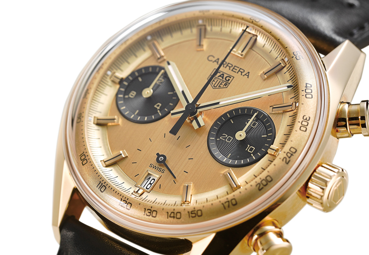 泰格豪雅TAG HEUER Carrera Chronograph黃金計時腕錶