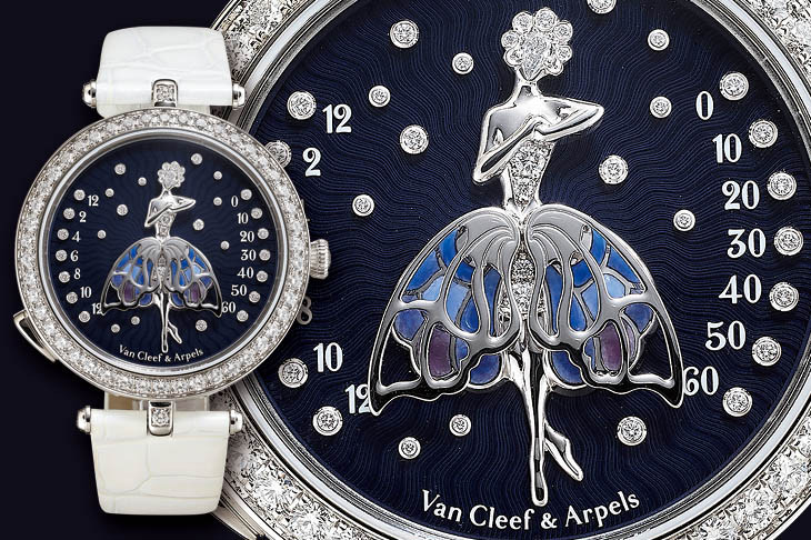 展翅逆跳時間指示：梵克雅寶Lady Arpels Ballerine Enchantée