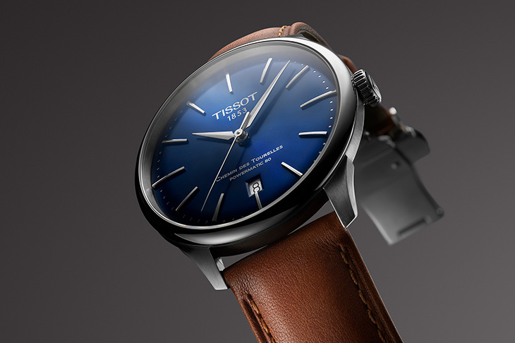 天梭表TISSOT Chemin Des Tourelles杜魯爾系列39mm自動腕錶