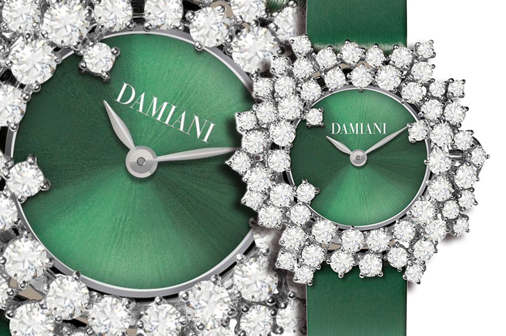 代表敬愛與感謝  DAMIANI Mimosa含羞草系列鑽錶
