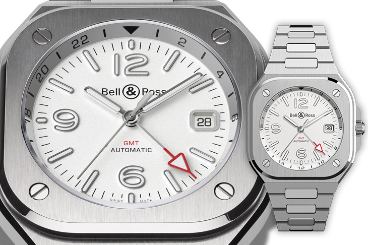 讀時更清晰：蛋白石色版BELL & ROSS BR 05 GMT White