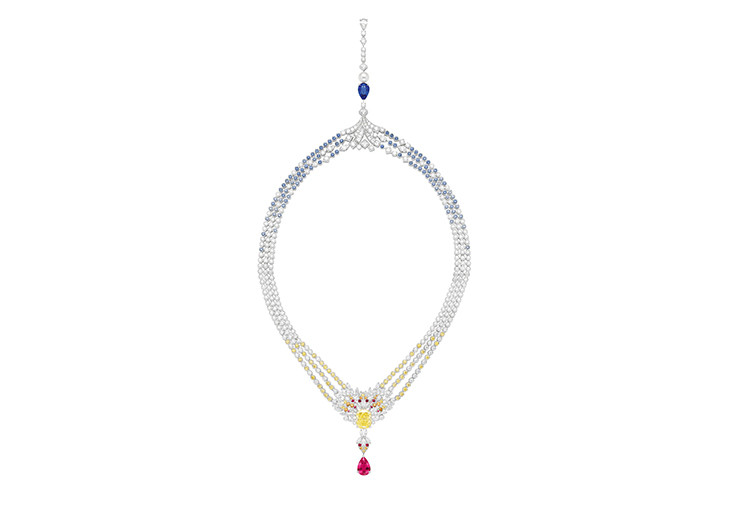 PIAGET Extraordinary Light系列彩色寶石頂級珠寶項鍊