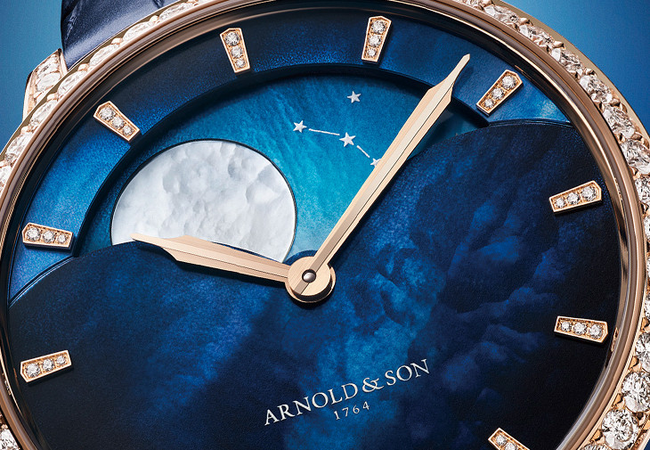 ARNOLD & SON恆久月相38玫瑰金款