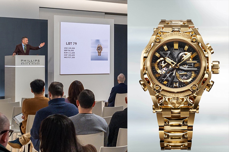 AI設計之G-SHOCK 40週年黃金腕錶逾40萬美元成交 富藝斯紐約鐘錶秋拍續以白手套佳績圓滿收槌