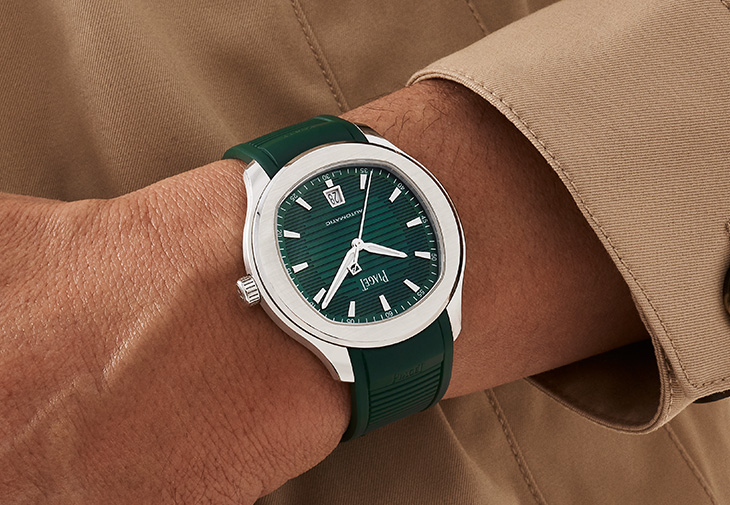 PIAGET Polo系列礦石綠日期顯示精鋼腕錶