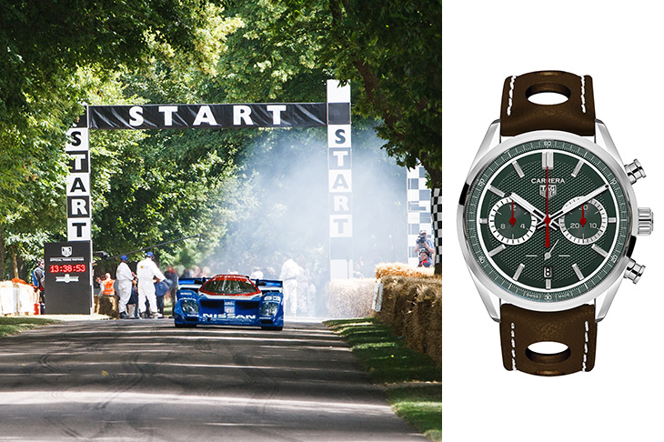 TAG HEUER重返古德伍德速度節  打造全新Carrera Chronograph x Festival of Speed計時腕錶