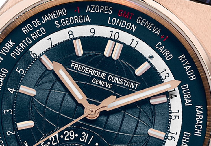 康斯登FREDERIQUE CONSTANT Highlife Worldtimer自製機芯系列腕錶