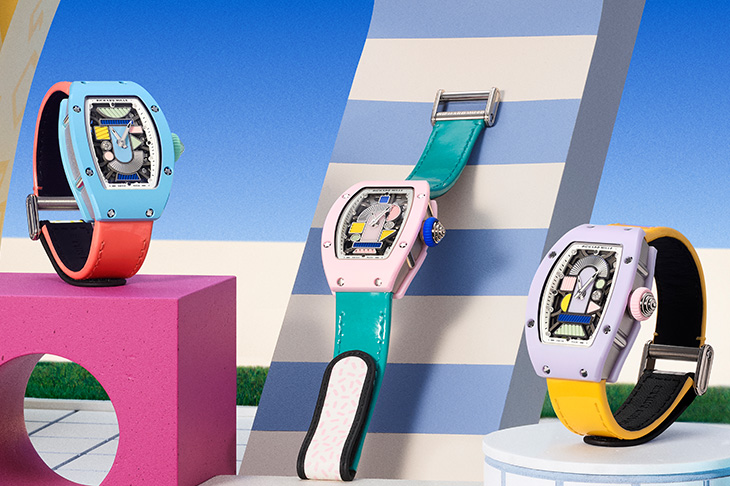 自由不羈的夏日美學 RICHARD MILLE RM 07-01彩色陶瓷腕錶