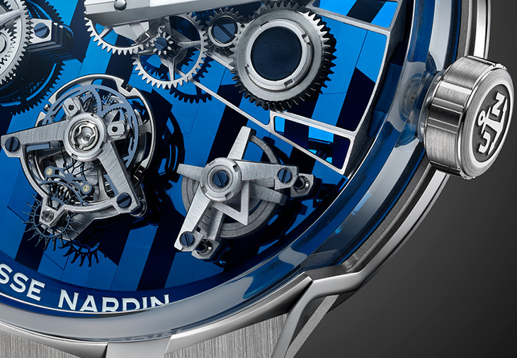 雅典錶ULYSSE NARDIN Blast自由之輪陀飛輪矽質細工鑲嵌腕錶