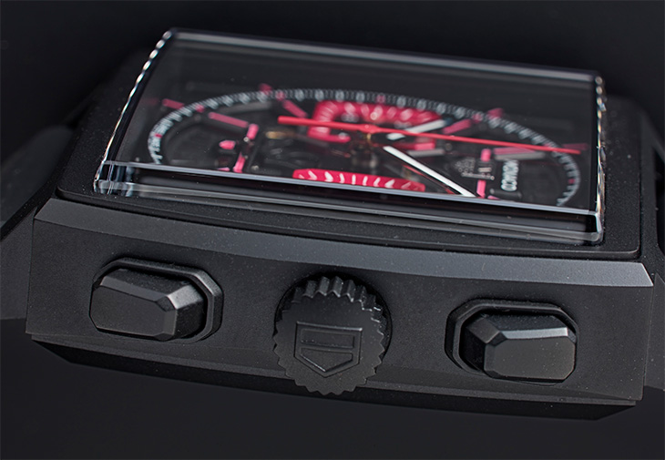 TAG HEUER泰格豪雅Monaco鏤空計時腕錶粉紅款