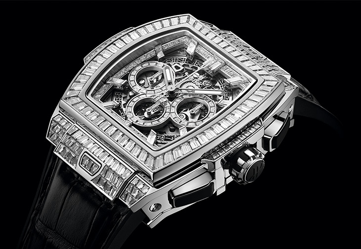 宇舶HUBLOT Spirit of Big Bang白金方鑽計時碼錶