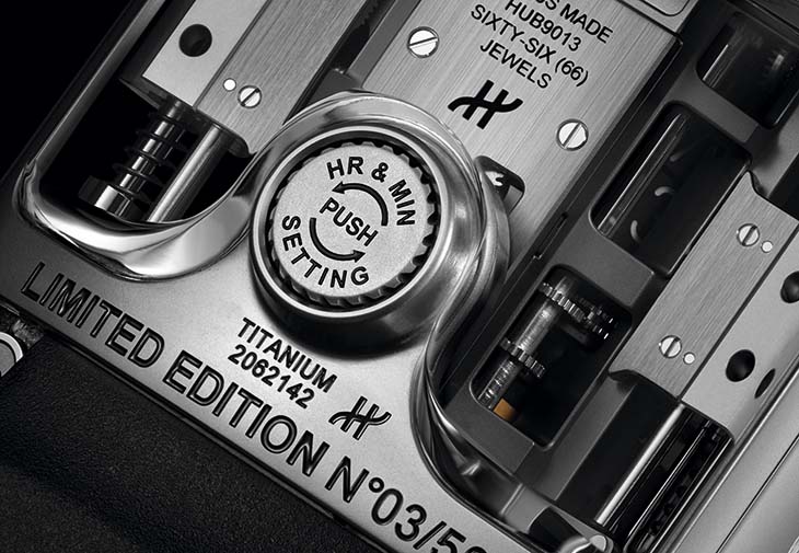 HUBLOT宇舶MP-10雙垂直上鍊陀飛輪鈦金腕錶