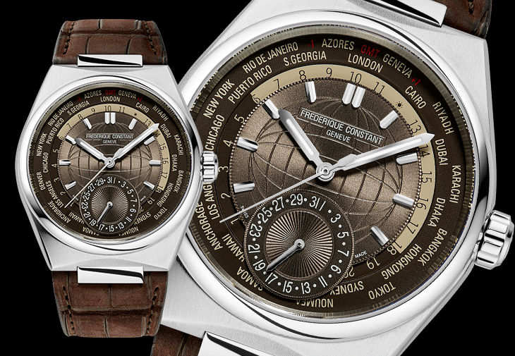 康斯登FREDERIQUE CONSTANT Highlife Worldtimer自製機芯系列腕錶