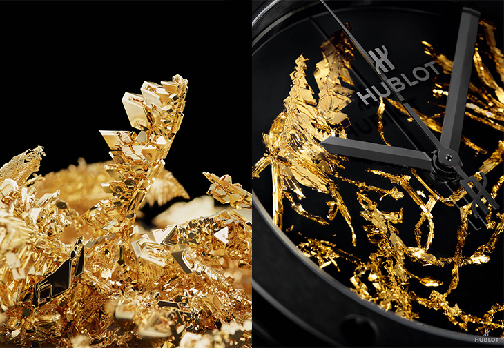 宇舶HUBLOT經典融合系列黃金結晶體腕錶