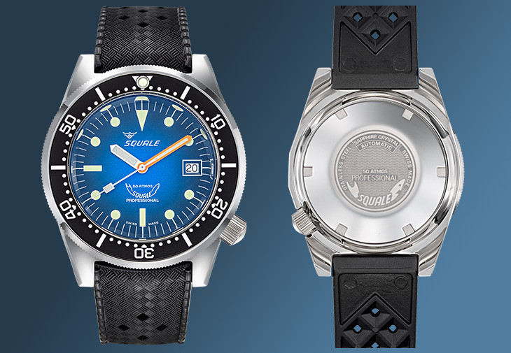 SQUALE 1521系列潛水錶（煙燻藍）