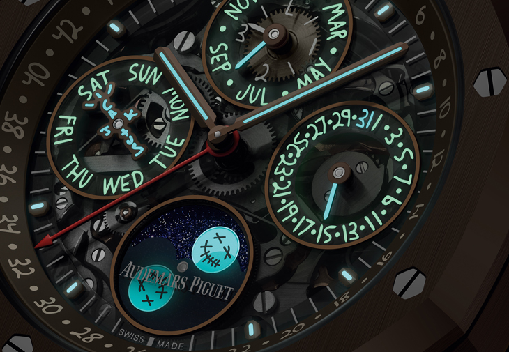 愛彼AUDEMARS PIGUET皇家橡樹系列鏤空萬年曆Cactus Jack限量版腕錶